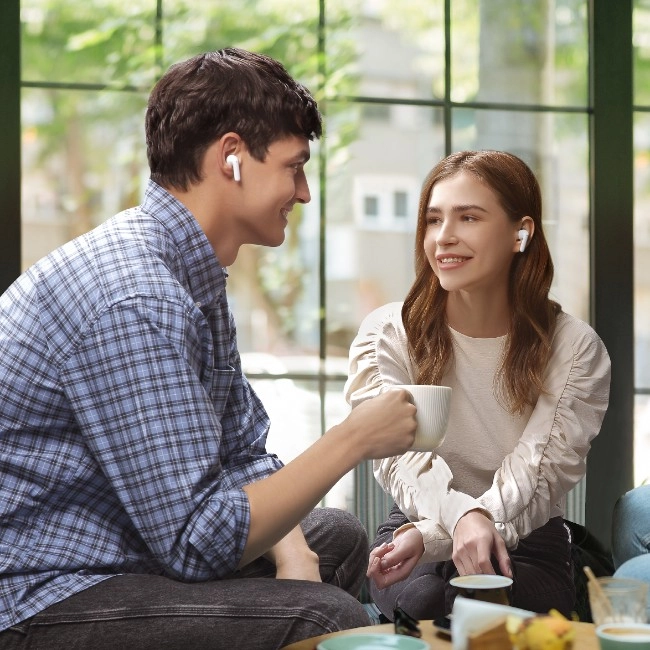 Timekettle M3 tarjimon quloqchinlari, 40 til, oflayn+onlayn, White bo'lib to'lash