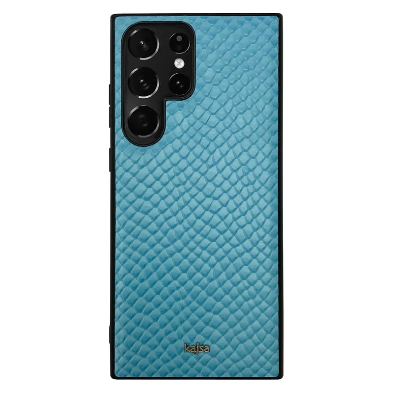 Samsung Galaxy S23/S23 Ultra uchun Kajsa Pearl Pattern moviy g'ilofi sotib olish