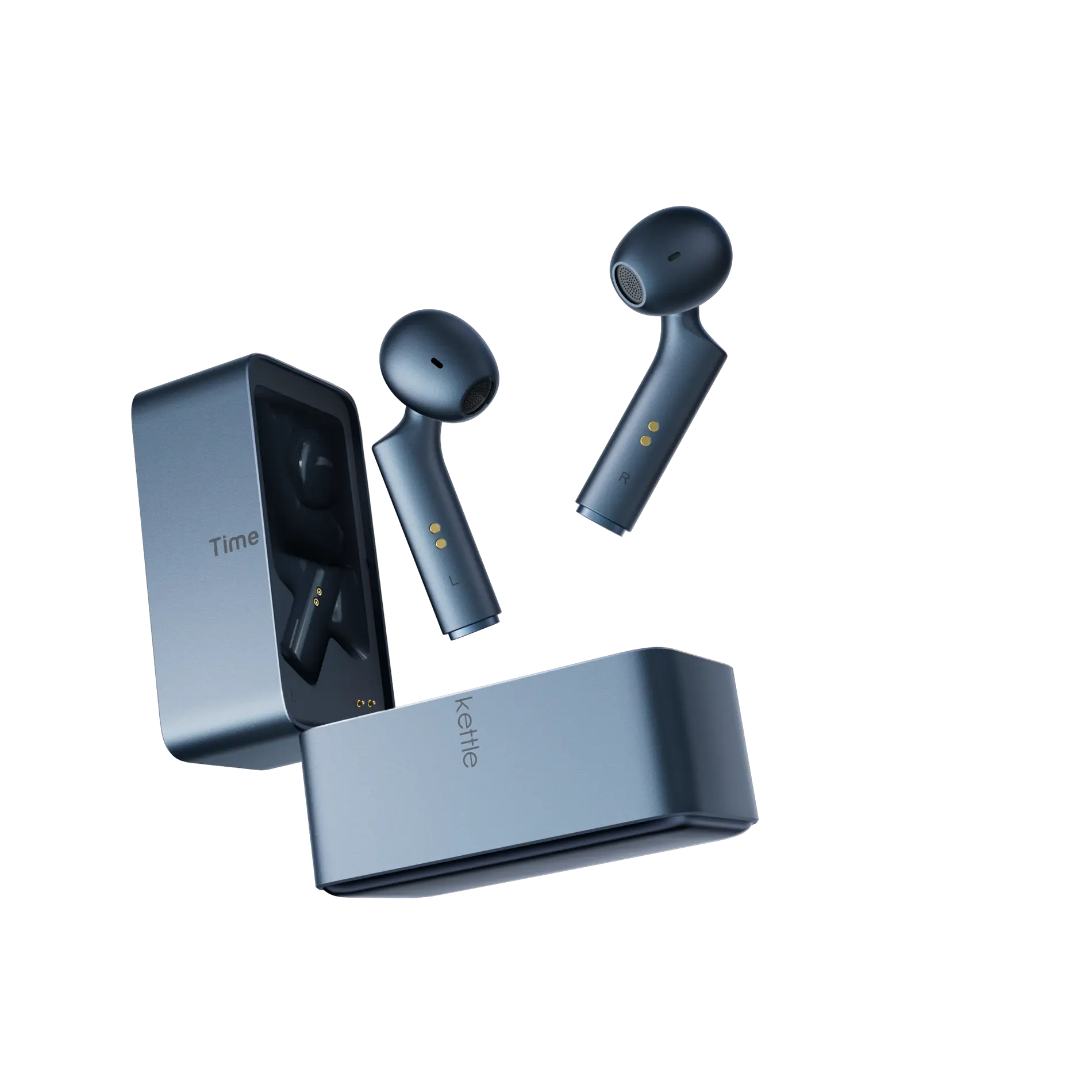 Timekettle W4 tarjimon quloqchinlar — AI ikki yo‘nalishli sinxron tarjima, 42 til, oflayn + onlayn, Midnight Blue sotib olish