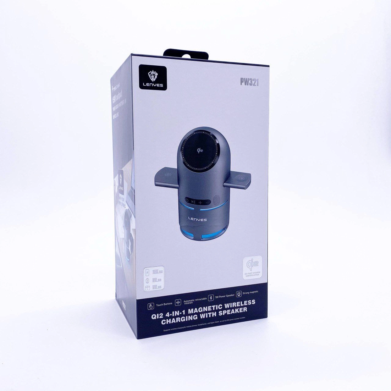 LENYES Speaker PW321 4X1 simsiz zaryadlash stansiyasi arzon