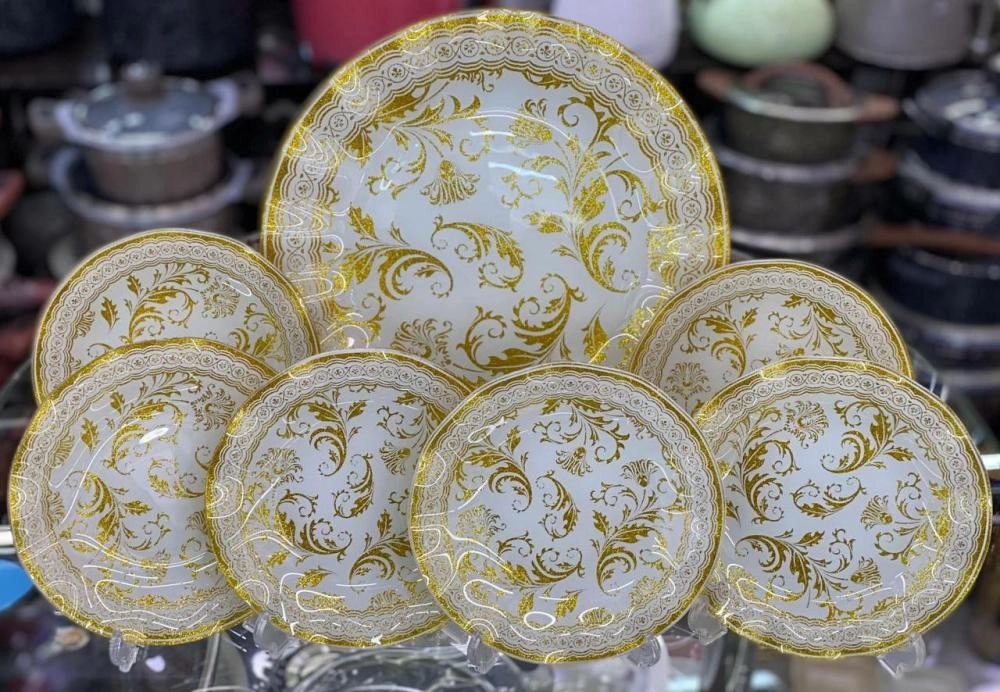 Royal Glass meva likopchalari to‘plami (7 buyumli) arzon