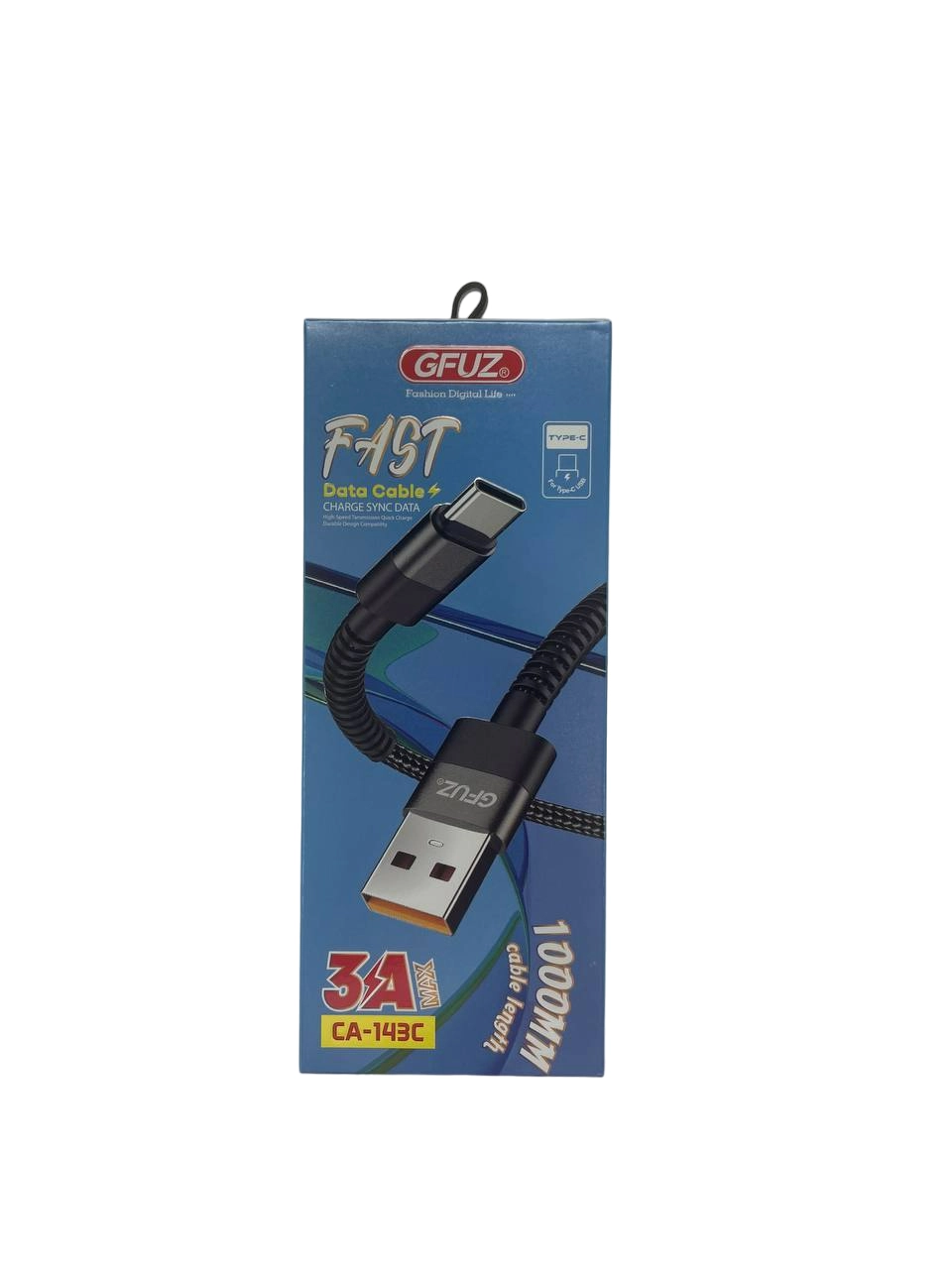 GFUZ CA-143C USB - Type C 1m yashil kabeli O'zbekistonda