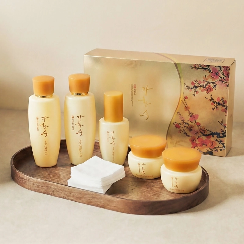 Yuz uchun namlantiruvchi mini parvarish to‘plami Ja Hwang Su Woman Skin Care Set arzon