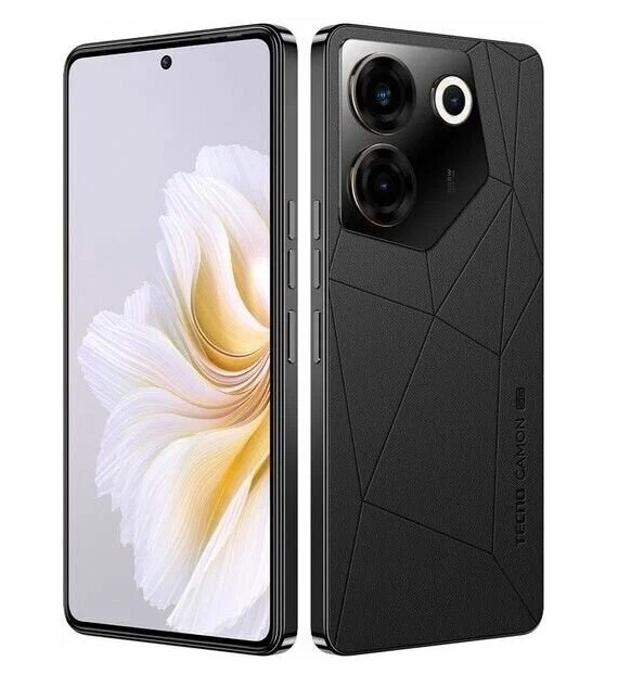TECNO Camon 20 Pro 8/256GB Qora Smartfoni + Quloqchinlar sovg'aga! xususiyatlar