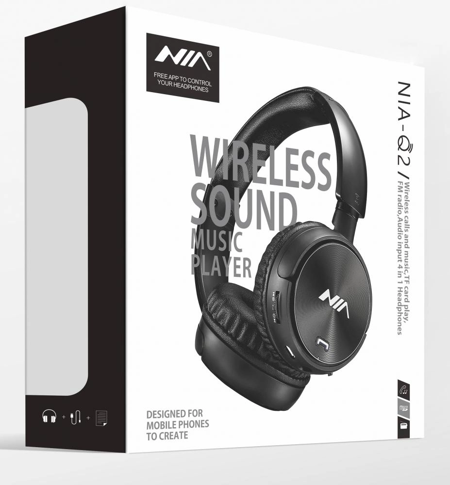 Беспроводные наушники Nia Q2 Black в Узбекистане