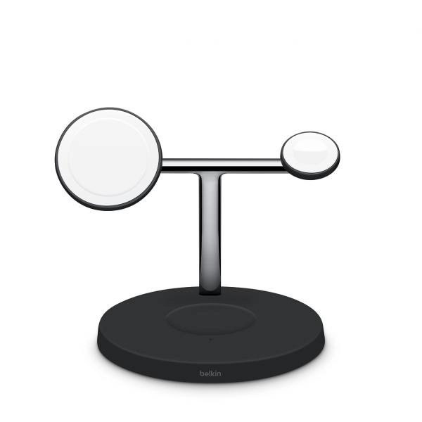 Беспроводное зарядное устройство Belkin MagSafe 3-in-1 Wireless Charger WIZ009vfBK онлайн