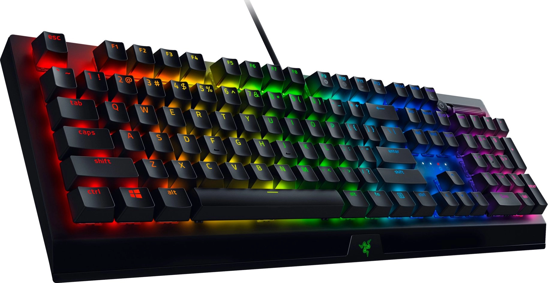 Razer BlackWidow V3 Razer Yellow Switch USB Black Klaviaturasi onlayn