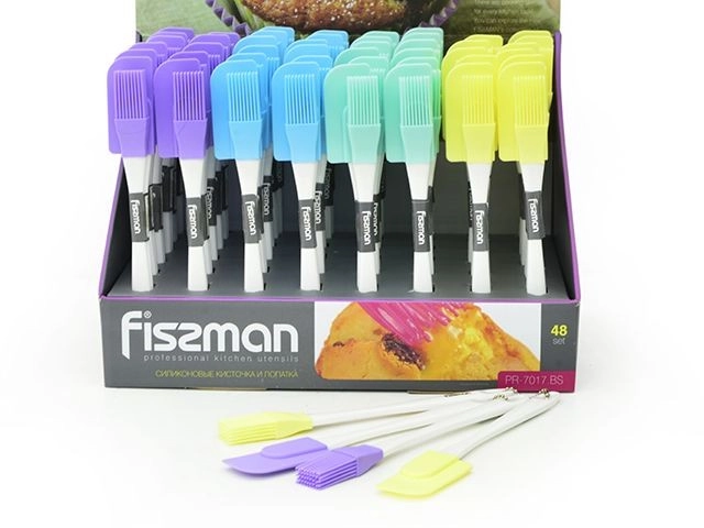 Силиконовая кисточка и лопатка Fissman 24 см onlayn