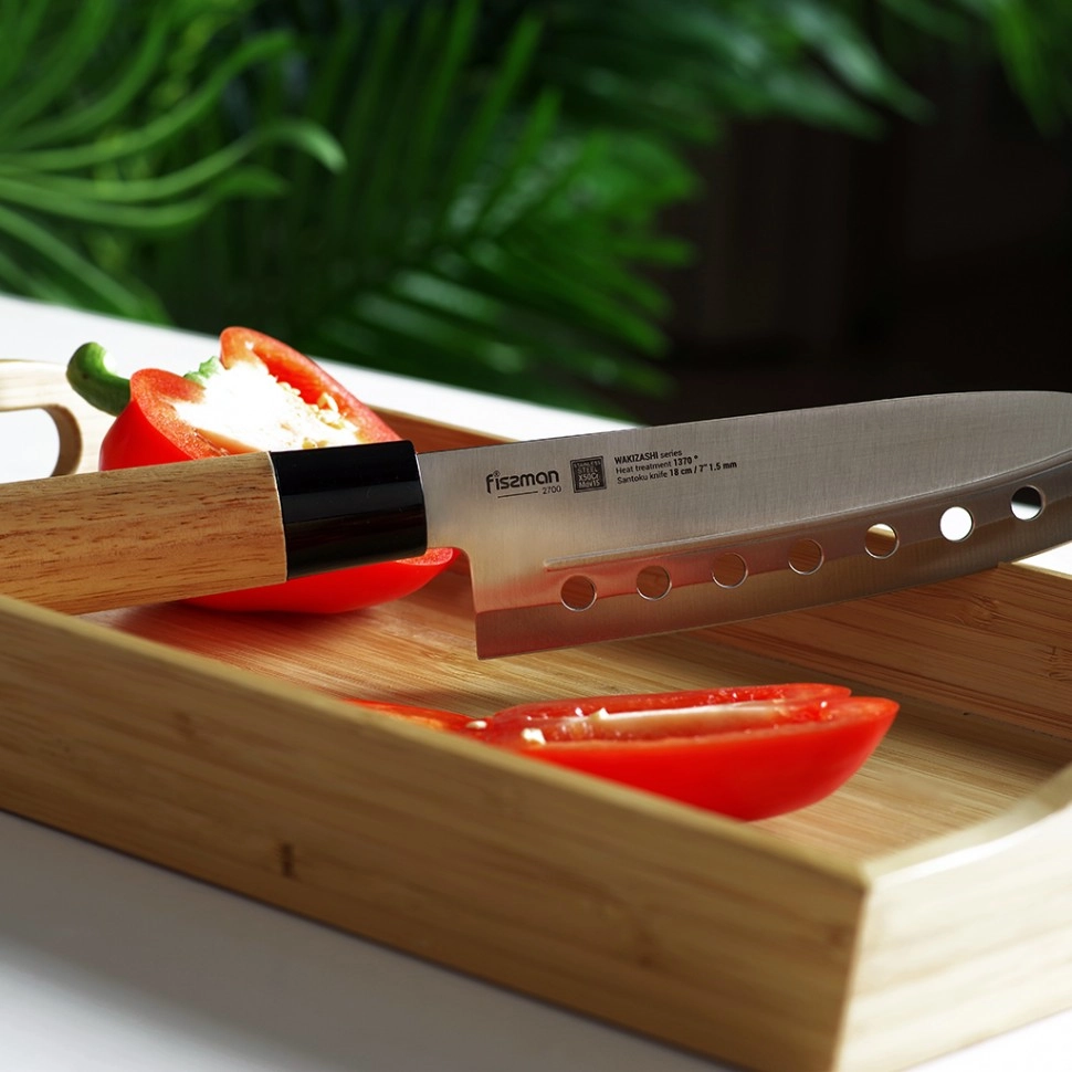 Fissman WAKIZASHI 18 sm (X50CrMoV15 po‘lat) santoku pichog‘i onlayn