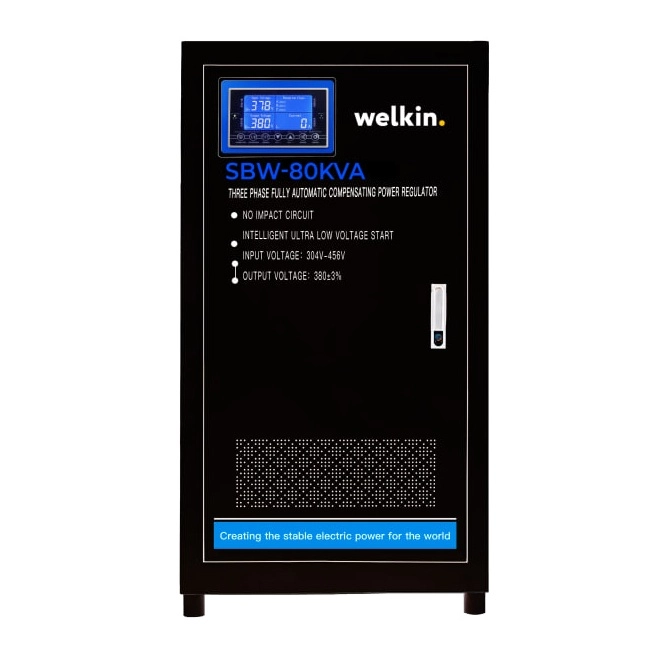 Polga qo‘yiladigan stabillizator Welkin 380V 80.000 VA sotib olish