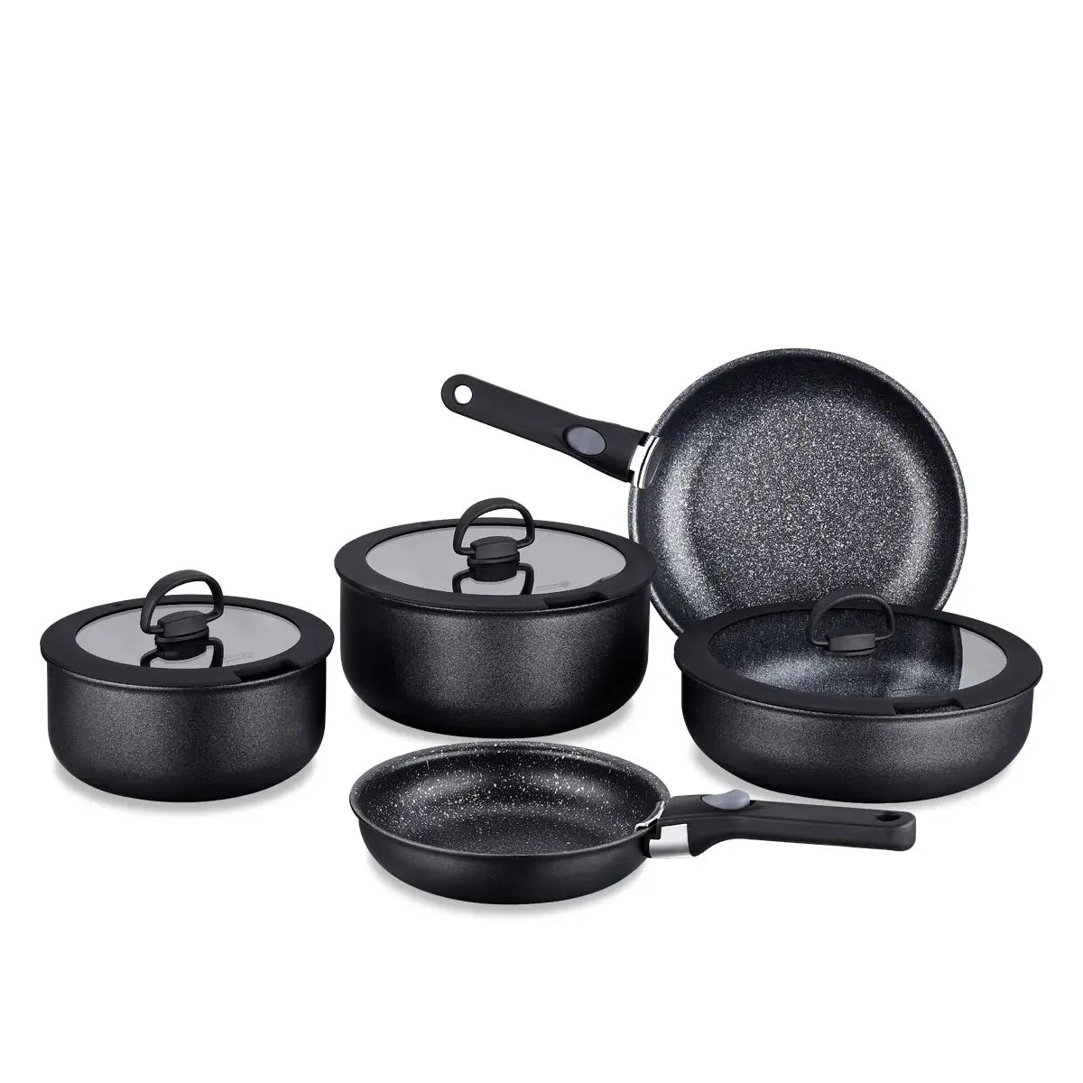 KORKMAZ NETA 10 ta qoplamali idishlar to‘plami (A2611) arzon