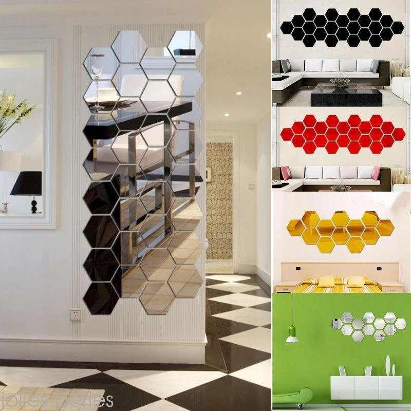 Декоративная зеркальная наклейка 