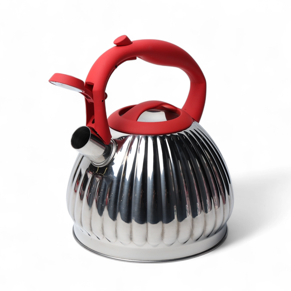 DOMASSI DMK-7576 3.4 l, hushtakli choynak, zanglamaydigan po‘latdan , Silver O'zbekistonda