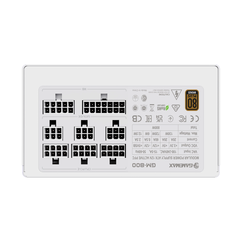 Блок питания Gamemax GM-800 WH рассрочка