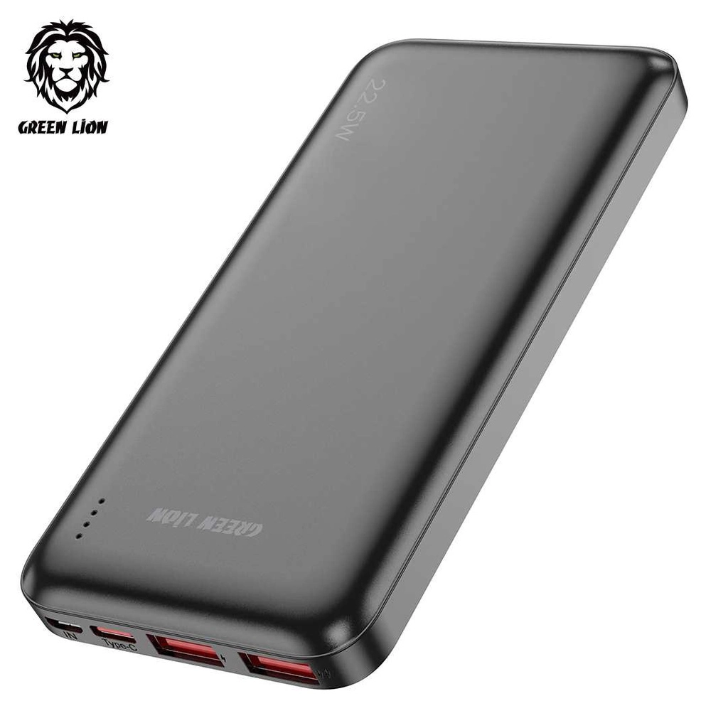 Green Lion PowerPack Fast Charge Power Bank 10000mAh PD 20W QC3.0 22.5W tashqi akkumulyatori arzon