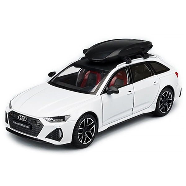 Audi RS6 Avant 1/24 metall kolleksiya mashinasi, White sotib olish