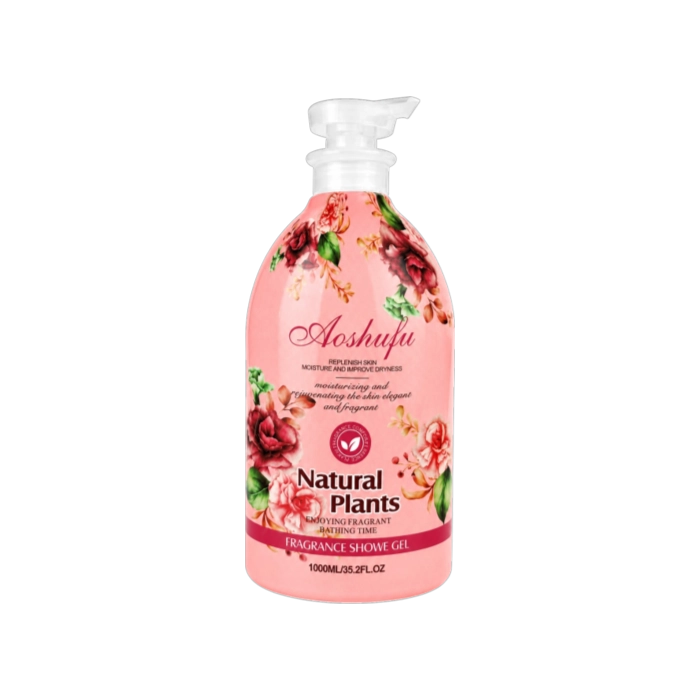 Namlantiruvchi dush geli Aoshufu Natural Plants Fragrance Shower Gel, 1000 ml sotib olish