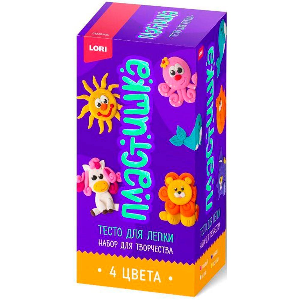 Тесто для лепки 4цв по 50 г Тдл-074 купить