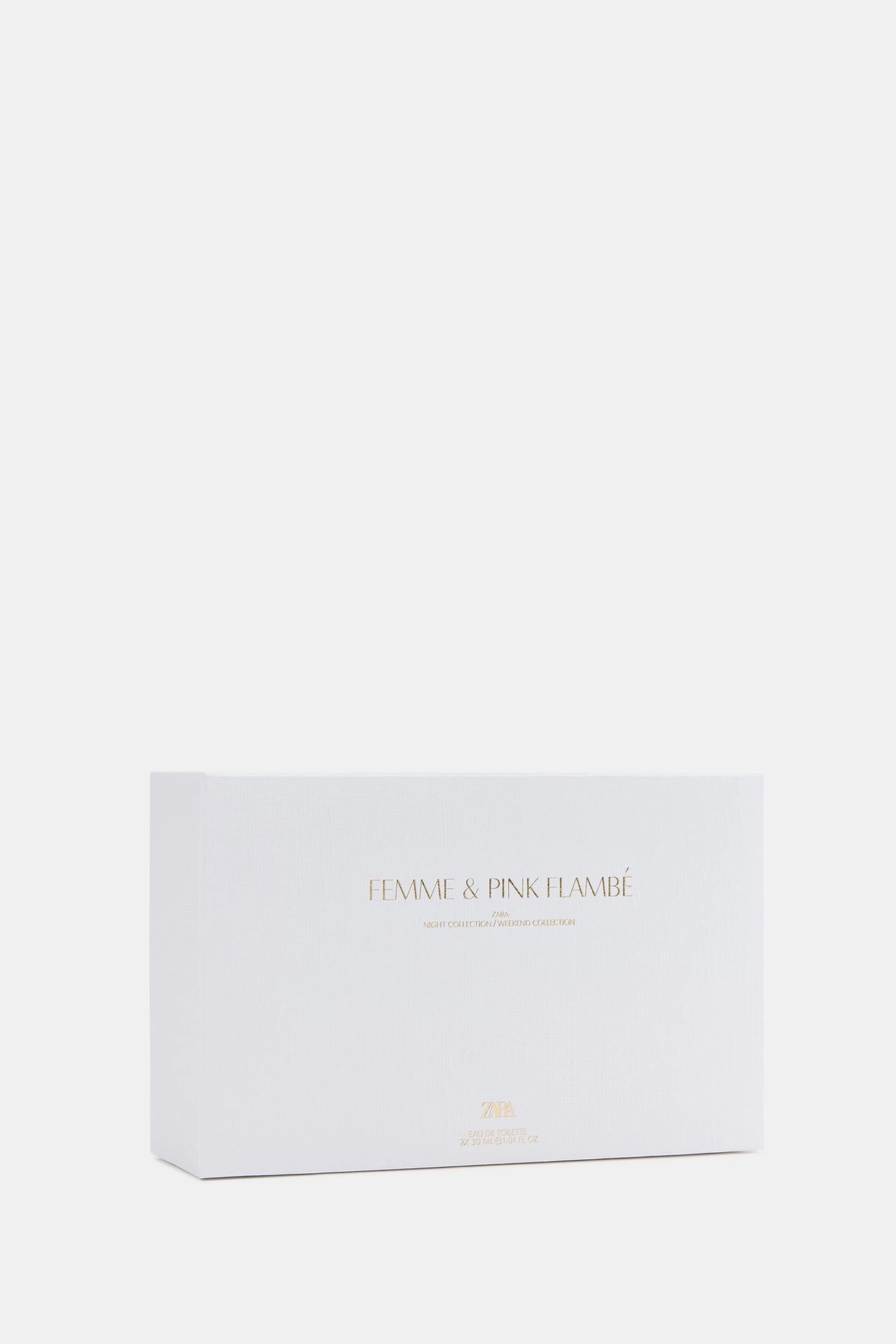 ZARA Femme & Pink flambe 2X30ml— ayollar uchun atir arzon