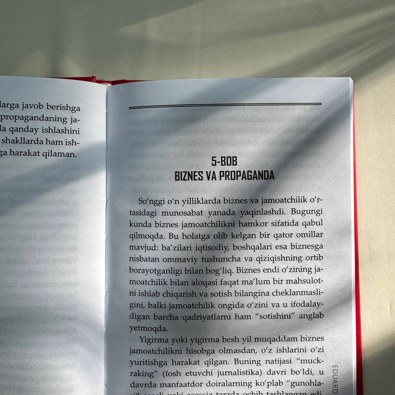 Eduard Bernays. Propaganda O'zbekistonda