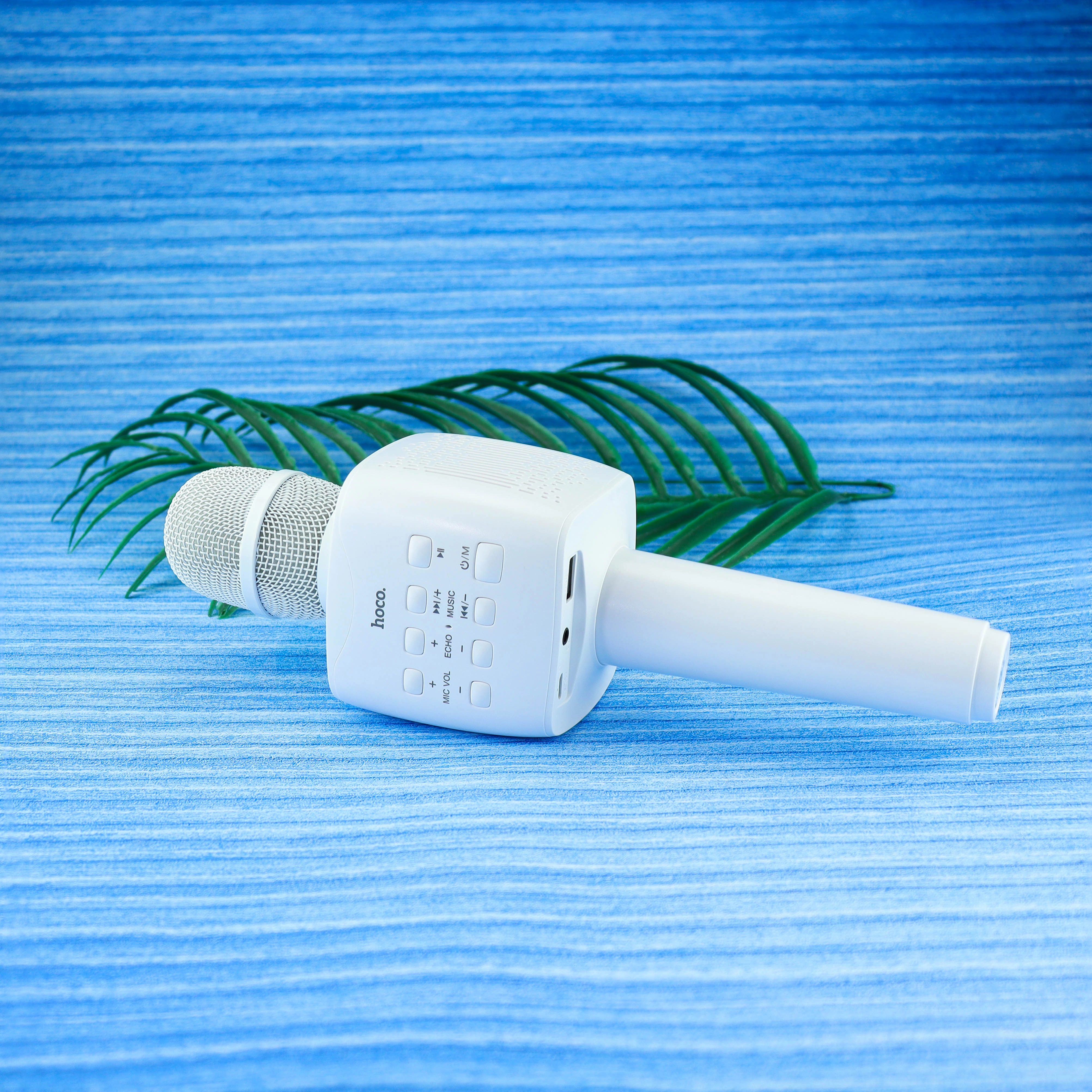 Hoco BK5 Cantando simsiz karaoke mikrofoni , White onlayn