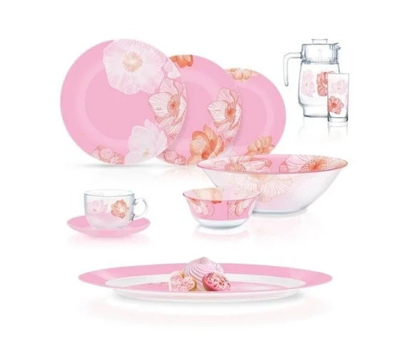 Столовый сервиз Luminarc Anabella Pink 46 пред. купить
