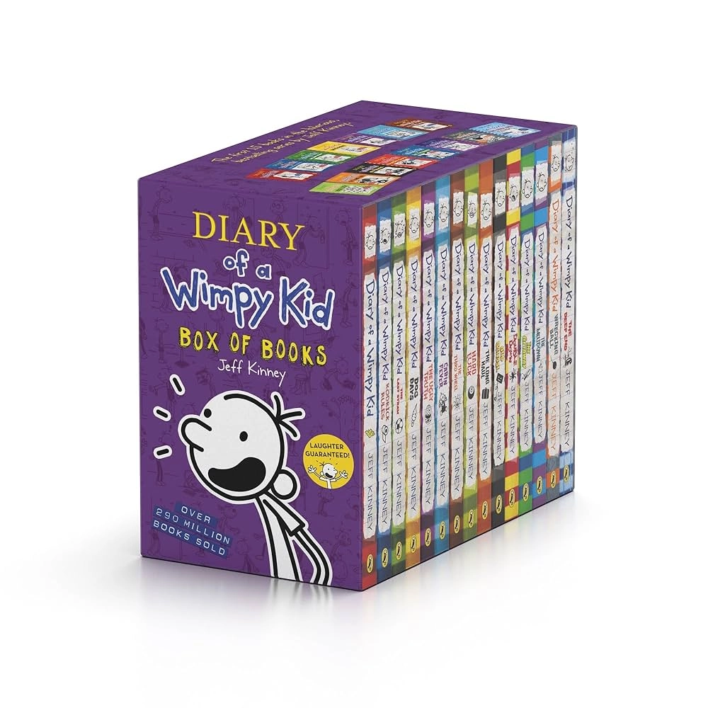 Jeff Kinney: Diary of a Wimpy Kid Boxset: 15 Books Collection (Books 1-15) sotib olish