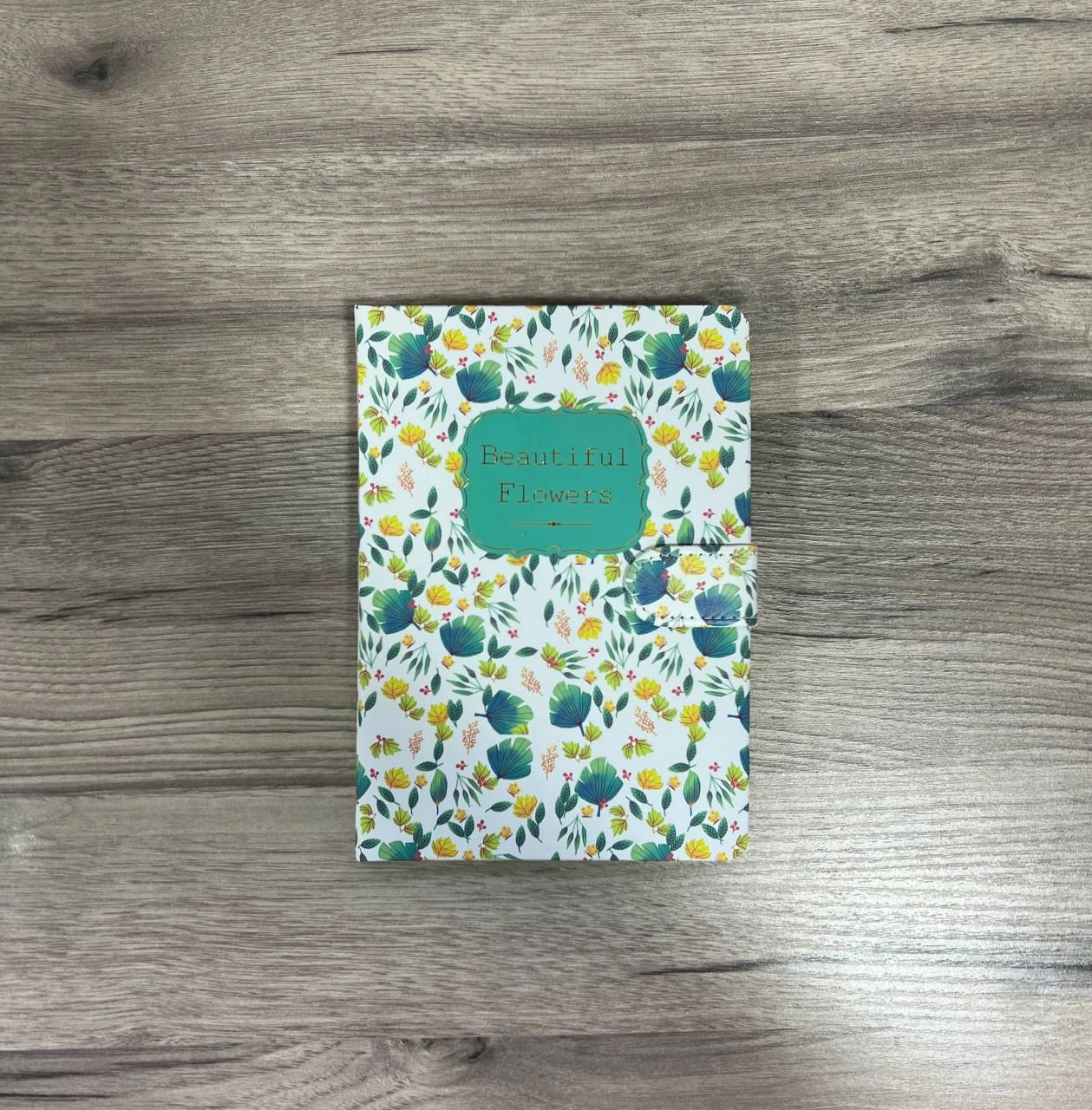 Beautiful Flowers зеленый блокнот (224 pages) купить