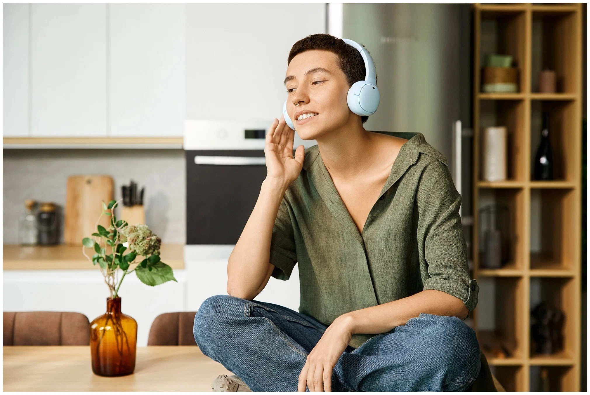 Edifier WH500 Blue simsiz quloqchini yetkazib berish