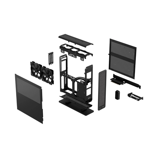Компьютерный корпус FRACTAL DESIGN Ridge Black yetkazib berish