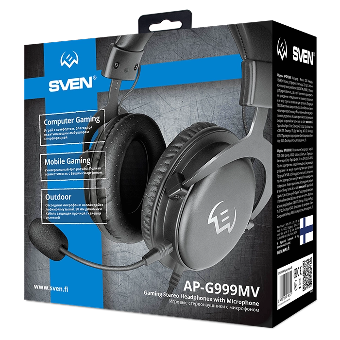 Компьютерные наушники Sven AP-G999MV Gray рассрочка