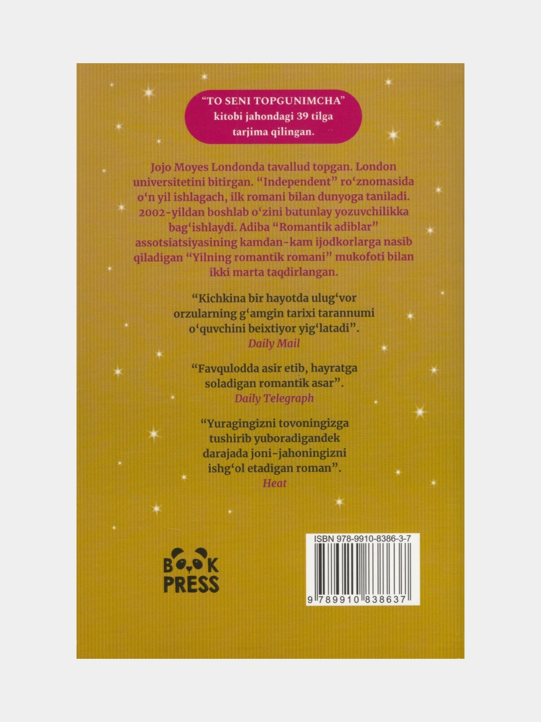 Jojo Moyes: To seni topgunimcha (yumshoq) arzon