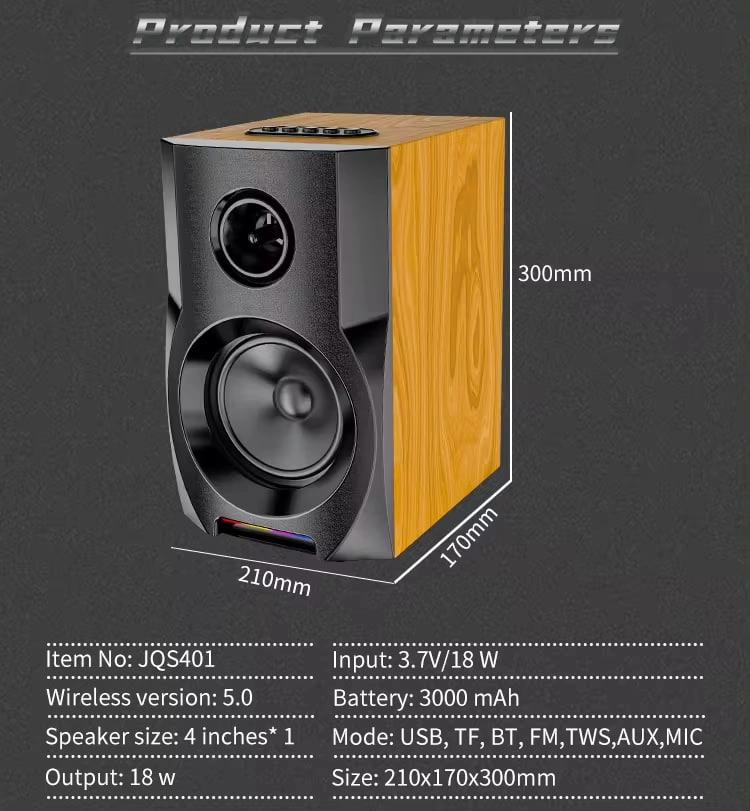 Sing-e JQS401 qora portativ kolonkasi + mikrofon O'zbekistonda