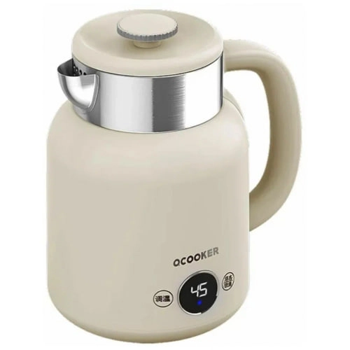 Электрочайник с дисплеем Ocooker CR-SH1501 1,5L, бежевый недорого
