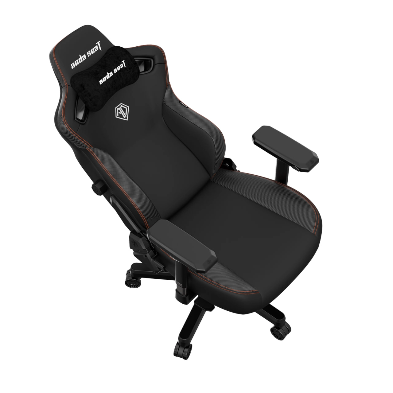 Anda Seat Kaiser 3 Size L Black PVC o‘yin kreslosi tez yetkazib berish
