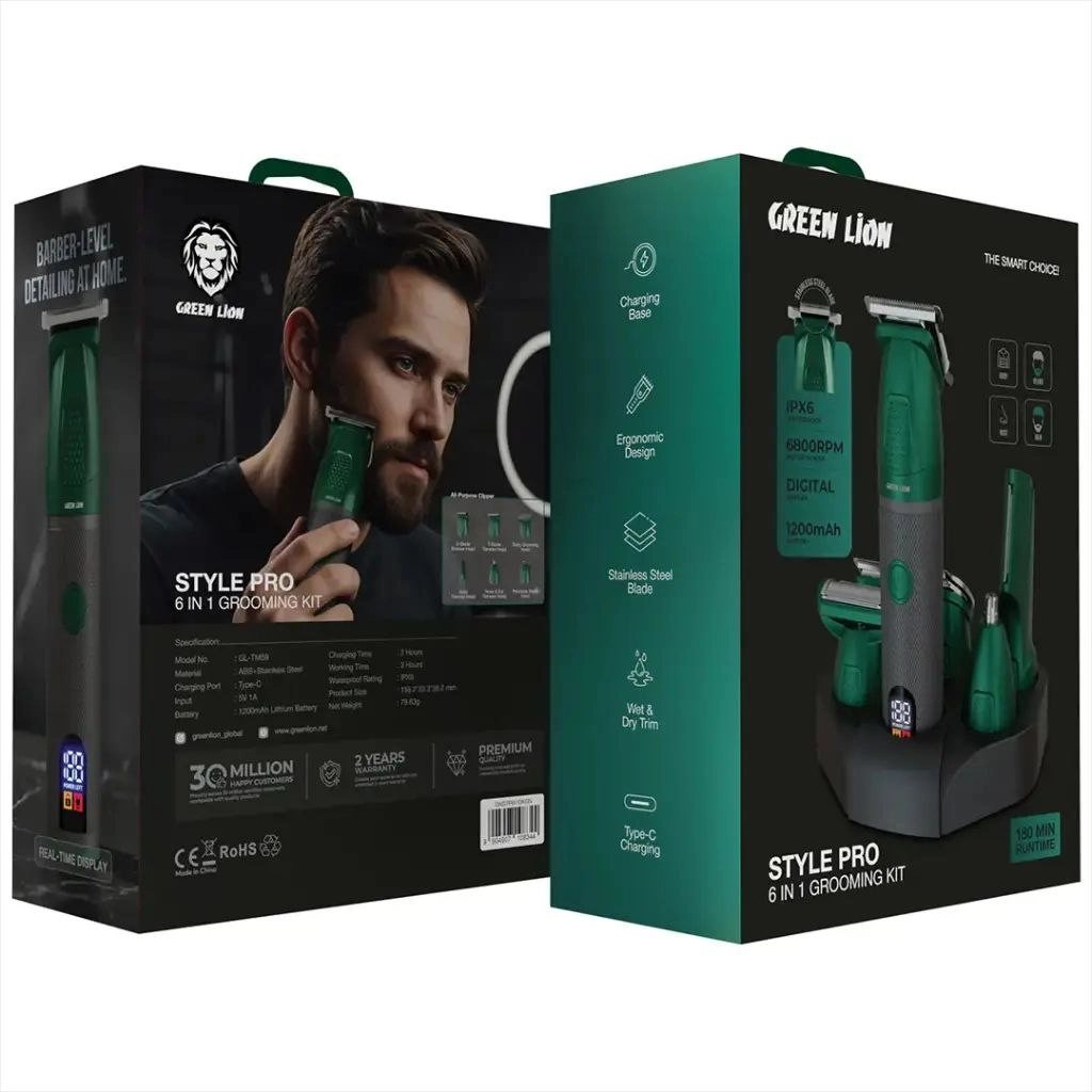 Триммер для ухода за телом и бородой Green Lion Style Pro 6-In-1 недорого