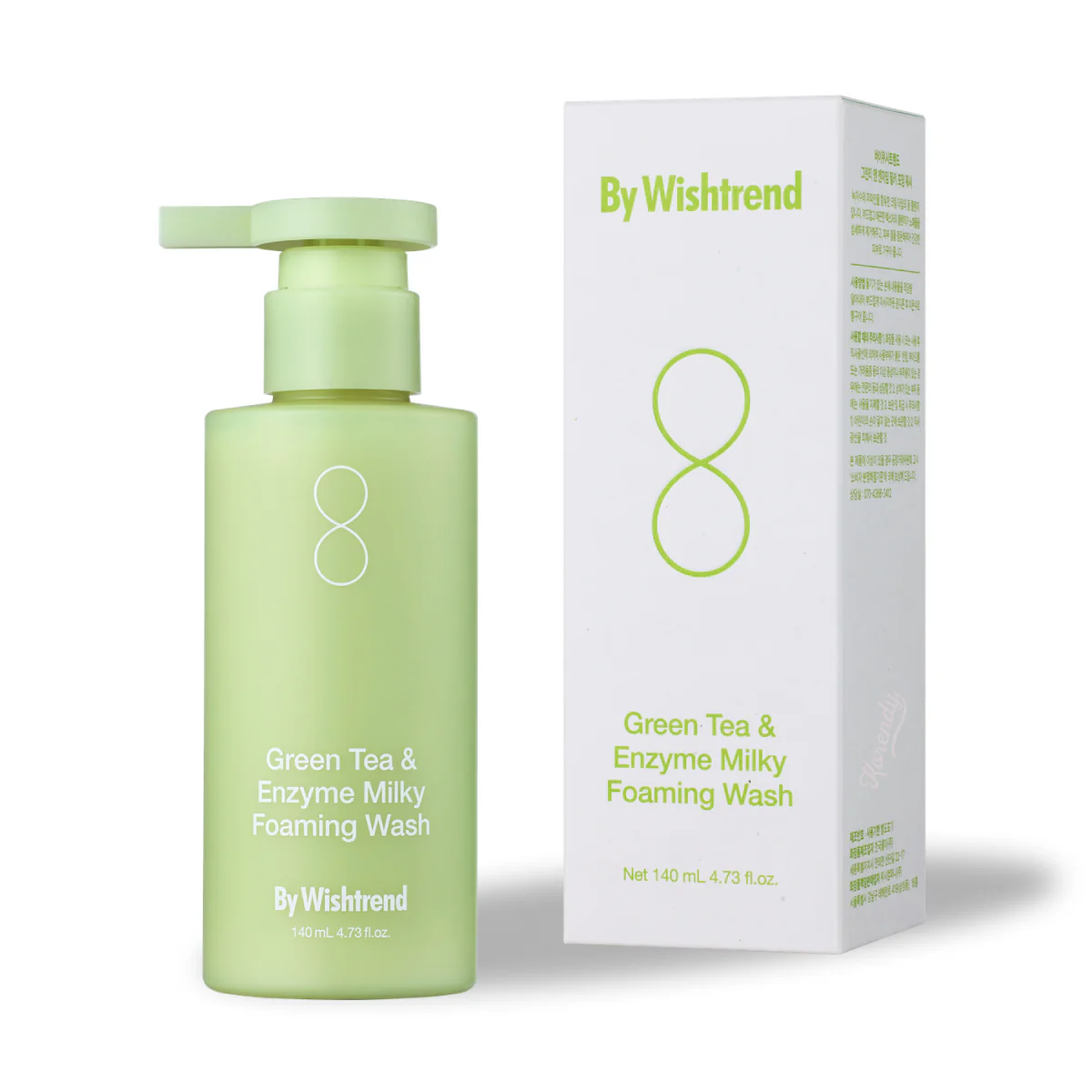Enzimli ko'pikli yuvish By Wishtrend Foaming Wash Green Tea & Enzyme Milky, 140 ml sotib olish