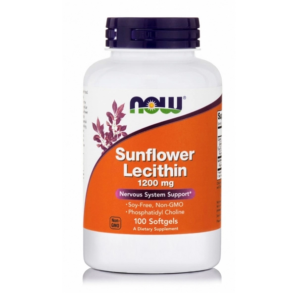 NOW Foods, Quyoshmoyi lesitin, 1200 mg, 100 kapsula (02311) sotib olish