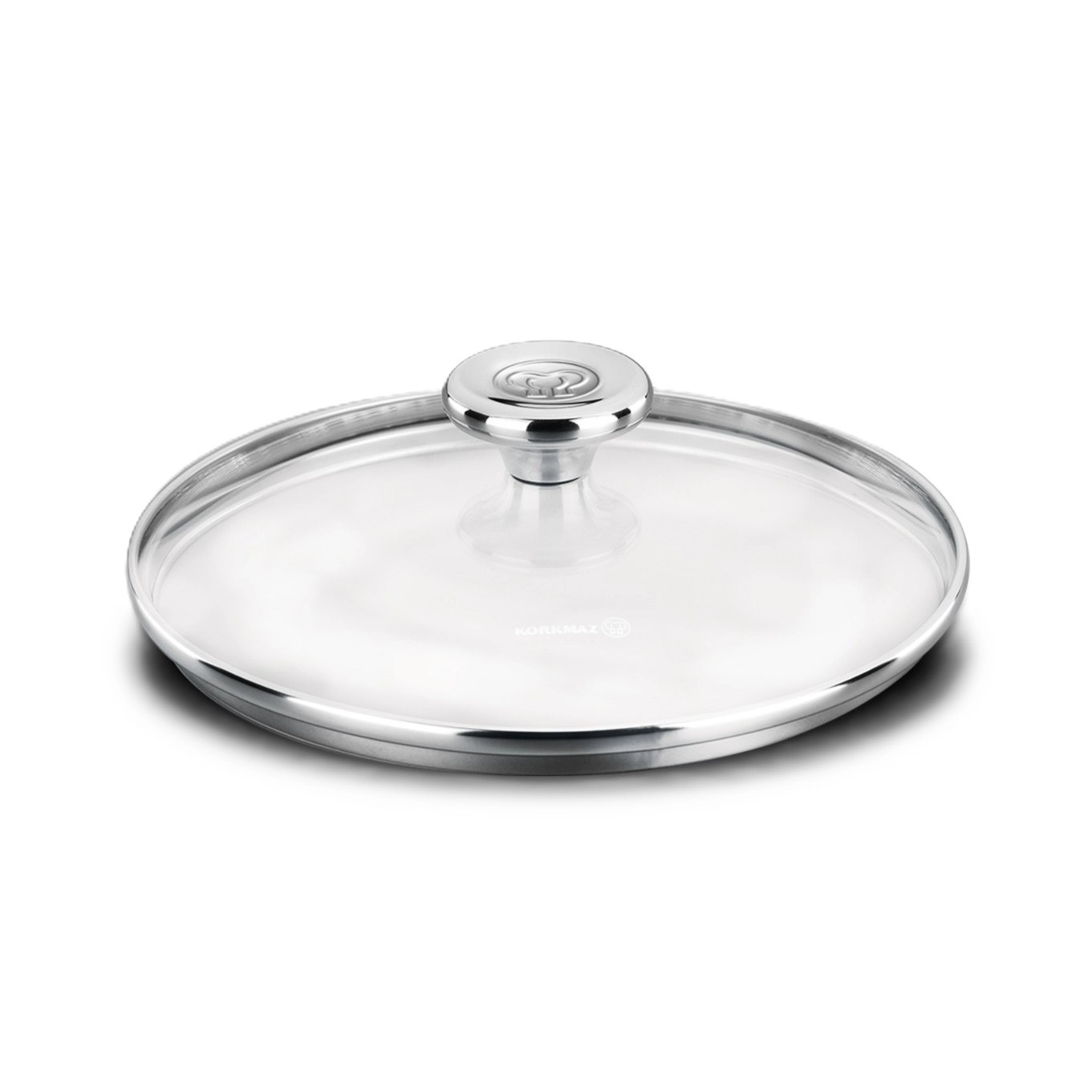 Крышка стеклянная Korkmaz AROMA 22 см (A634) , Silver купить