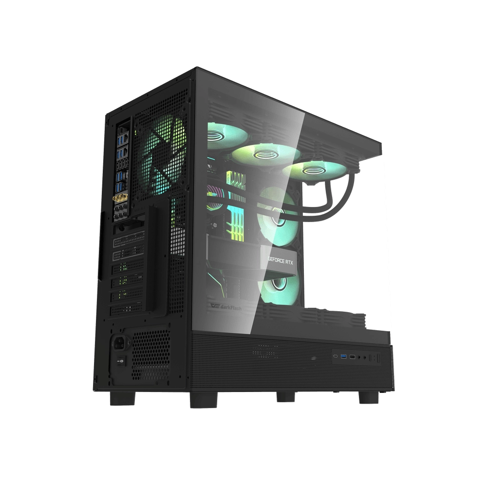 Компьютерный корпус DarkFlash DPX90 ATX PC Case, Black цена