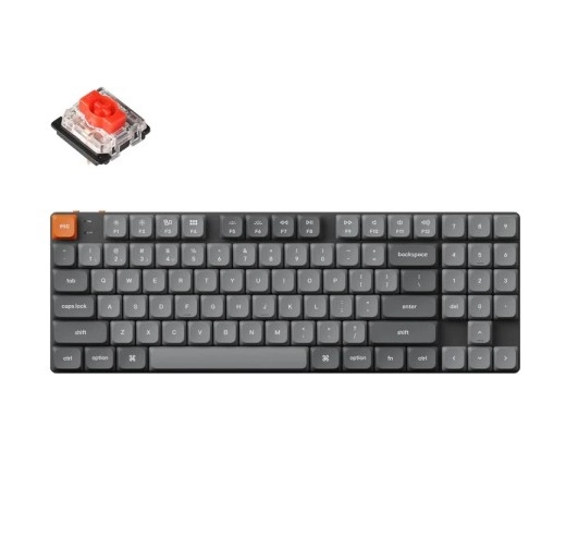 Klaviatura  Keychron K13 MAX 90 Key, K pro Red, WL/BT/USB-A, QMK, EN/RU/UZ, RGB, Black sotib olish