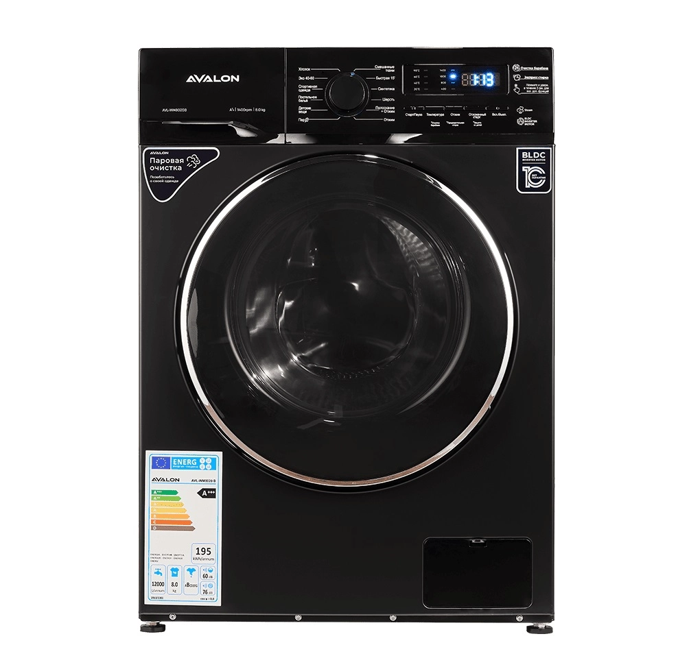 Стиральная машина Avalon AVL-WM 8020 B 8 Кг Черная купить