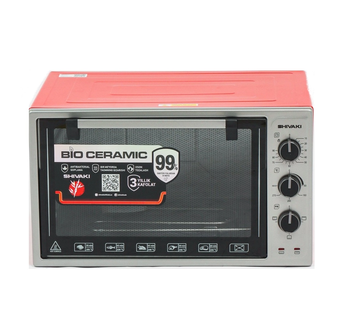 Shivaki 3618 E (Chiroq bilan) mini-pechi sotib olish