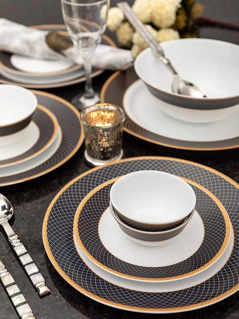 Diva La Opala Regent Blue (44 buyumli) dasturxon servizi onlayn