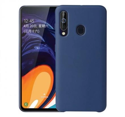 Чехол Silicone cover для Samsung Galaxy A40s, темно-синий купить