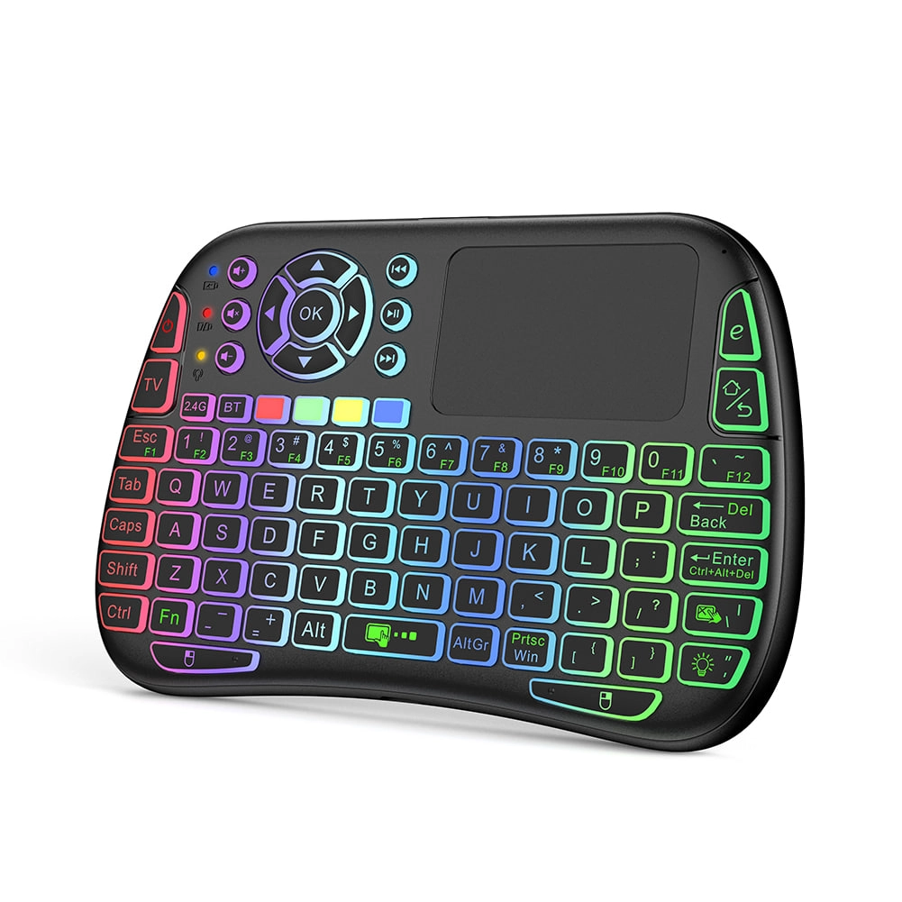 Беспроводная мини клавиатура с тачпадом RGB M9 онлайн