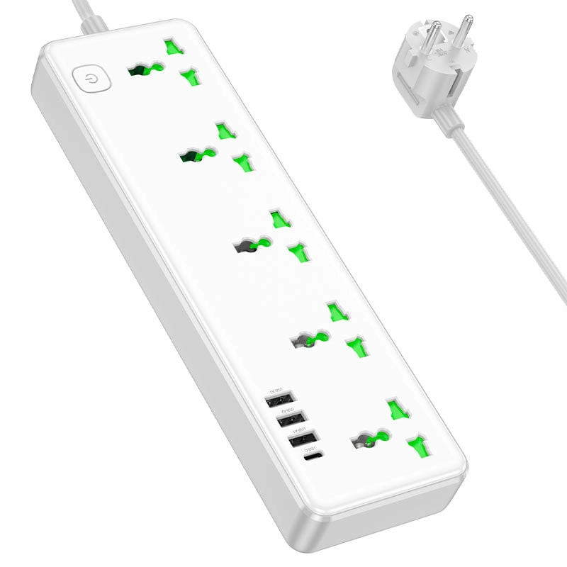 Hoco AC13A 5 sockets EU White uzaytirgichi arzon