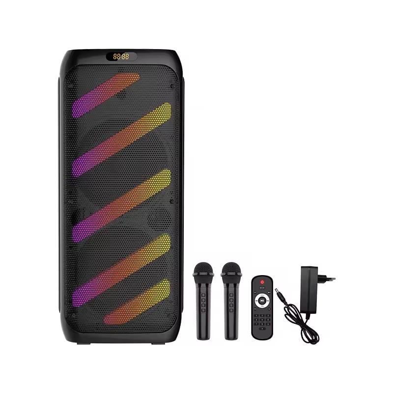 Sing-e ZQS10210 qora portativ kolonkasi + mikrofon arzon