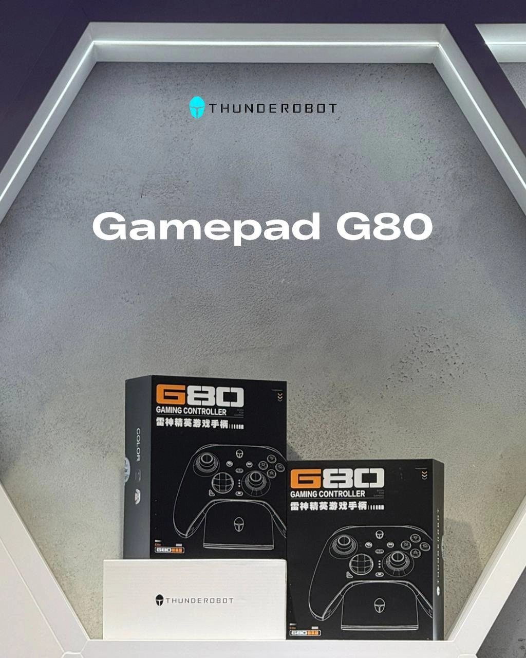 Geympad Thunderobot G80 (Bluetooth + Wireless + Wired | PC/Switch/iOS/Android, Black arzon