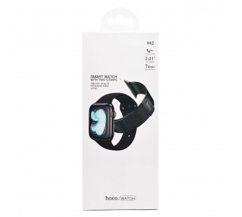 Смарт-часы с двумя ремешками Hoco Y42 Smart watch, Black недорого